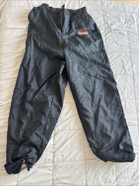 Harley-Davidson Black Nylon Jogger Pants with Logo Patch
